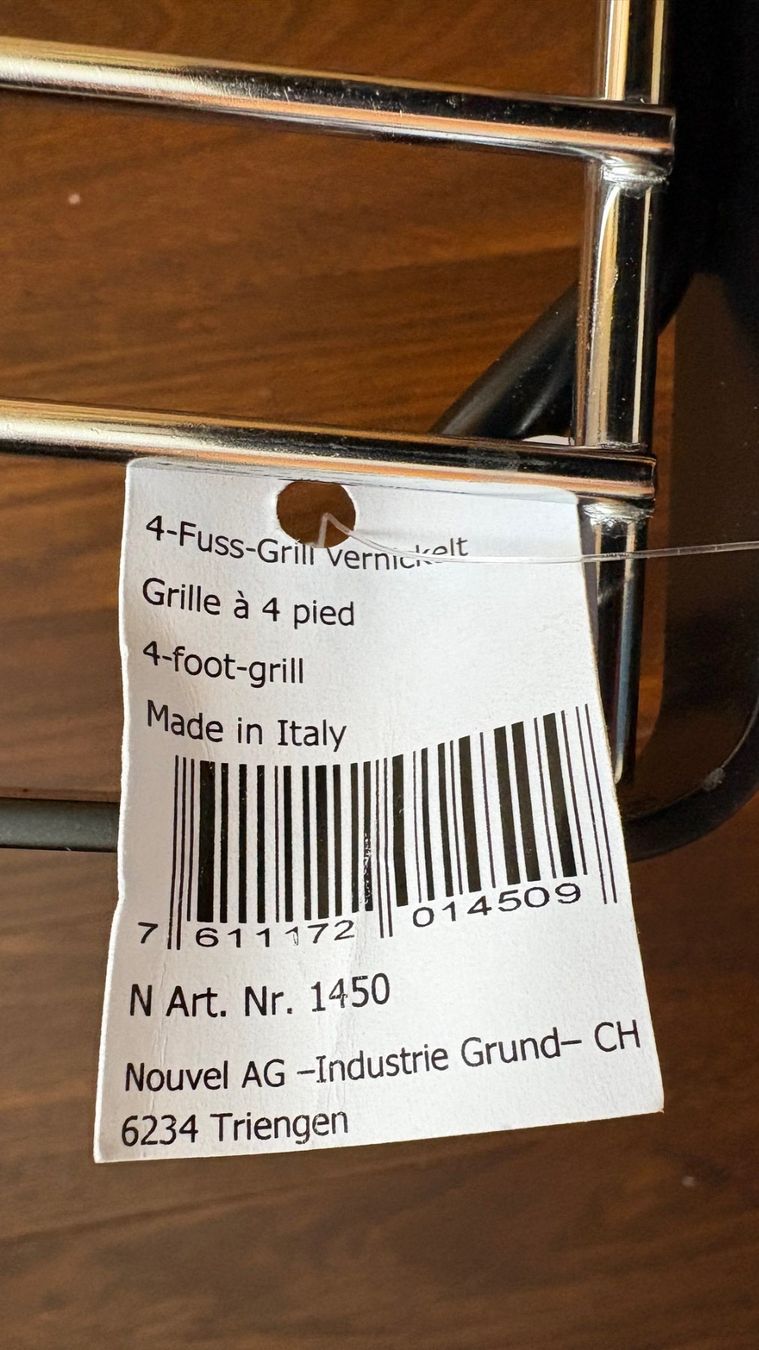 Griglie: Grill 4 Fuss Nouvel – Nuovo e nell'imballaggio originale da Laupen BE venduto da Dakataro 5