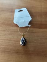 Anhänger Fabergé Stil blau goldfarben neu mit Etikett