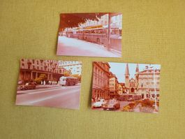 Luzern 3 Fotos c1975 Trolleybus