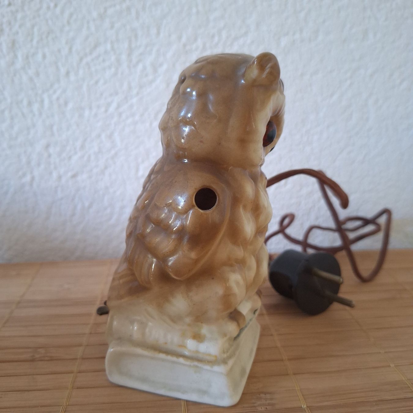 Lampade: Vintage Lampe, Eule, Uhu, Rauchverzehrer – Difettoso da Winterthur venduto da ric_rl7n 3