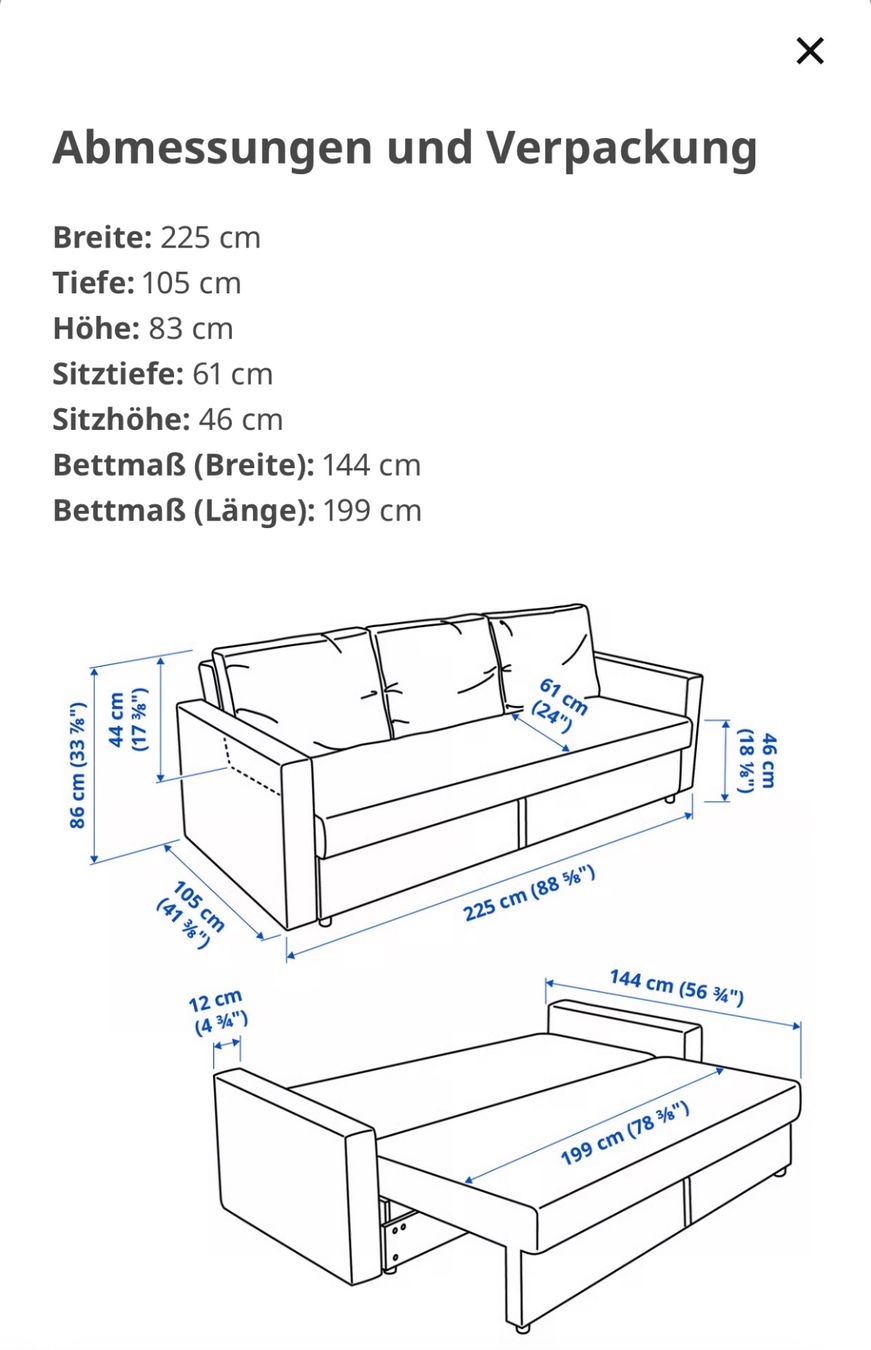 Ikea Divani: FRIHETEN Bettsofa Dunkelgrau – Usato da Unterengstringen venduto da Lauraclara 3
