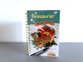 Malbuch Dinosaurier - einfach mit Wasser malen