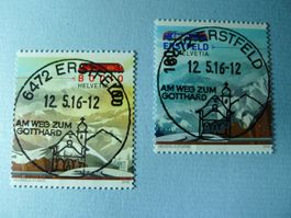 2016 Sondermarke Gotthardo  ET Vollstempel 1588-1589 ORT