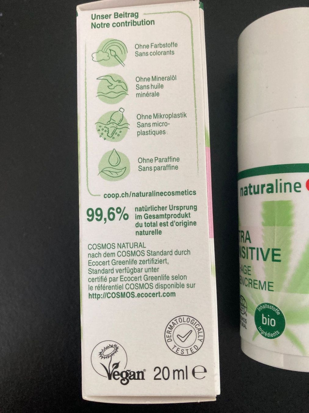 Gesichtspflege: 2x Naturaline Ultra Sensitive Augencreme + Eucerin Hyaluron – Gebraucht aus Zürich von dolcicaramelle2 2