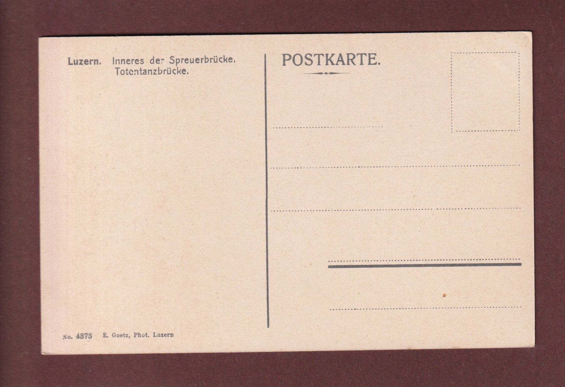 Ansichtskarten: LUZERN - Totentanzbrücke – Gebraucht aus Pully von nicecards-shop 1