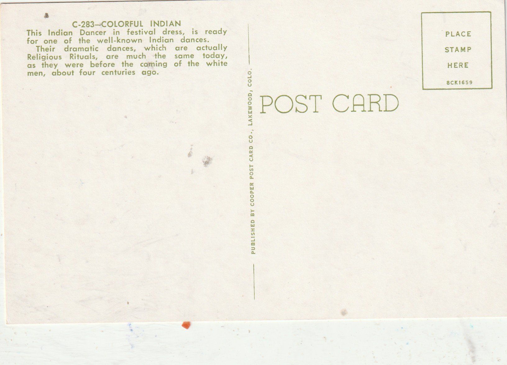 Cartoline postali: 2 Indianerkarten – Usato da Lumbrein venduto da made02 3