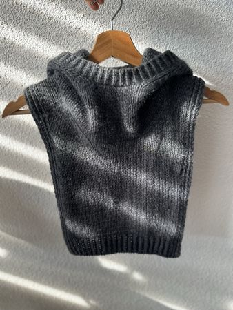Balaclava handgestrickt aus Merino und Mohair