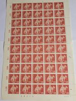 Lot de 60 timbres Helvetia 15 centimes mulet et cavalier