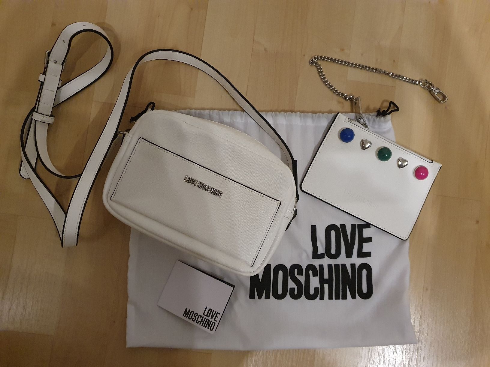 Moschino Borse da donna: Love Moschino Tasche weiss / schwarz – Nuovo (secondo la descrizione) da Wettingen venduto da __Dom__