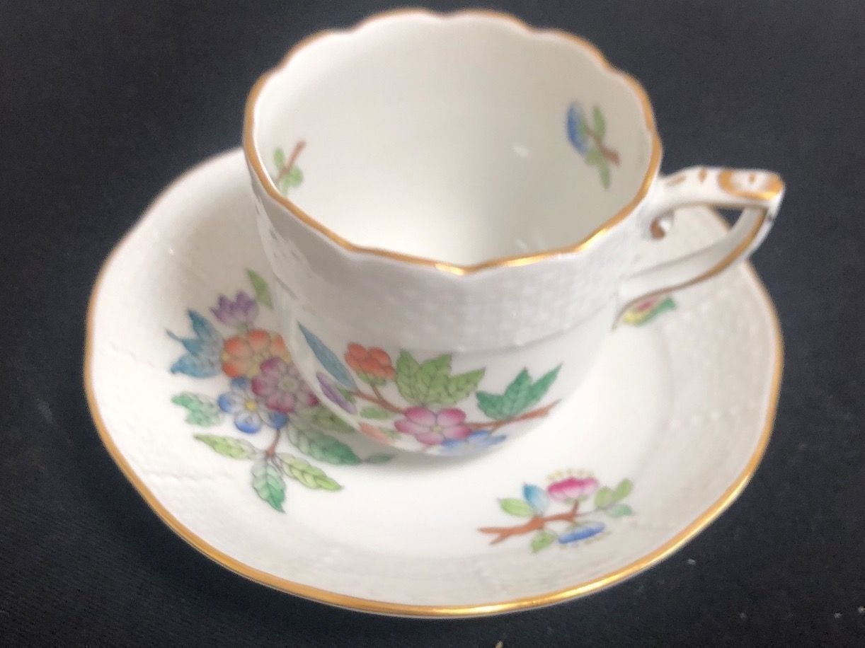 Tazze: Herend handbemalte Moccatasse – Usato da Basel venduto da citystore