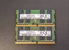 2 x SAMSUNG 16GB 2RX8 PC4 - 2666V - SE1 - 11 RAM