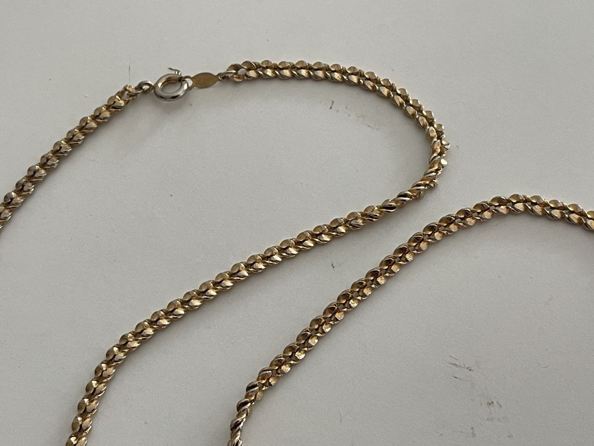 Catenine: ancienne Chaîne maille torsadée plaquer or  – Usato da Worben venduto da benit.drn 1