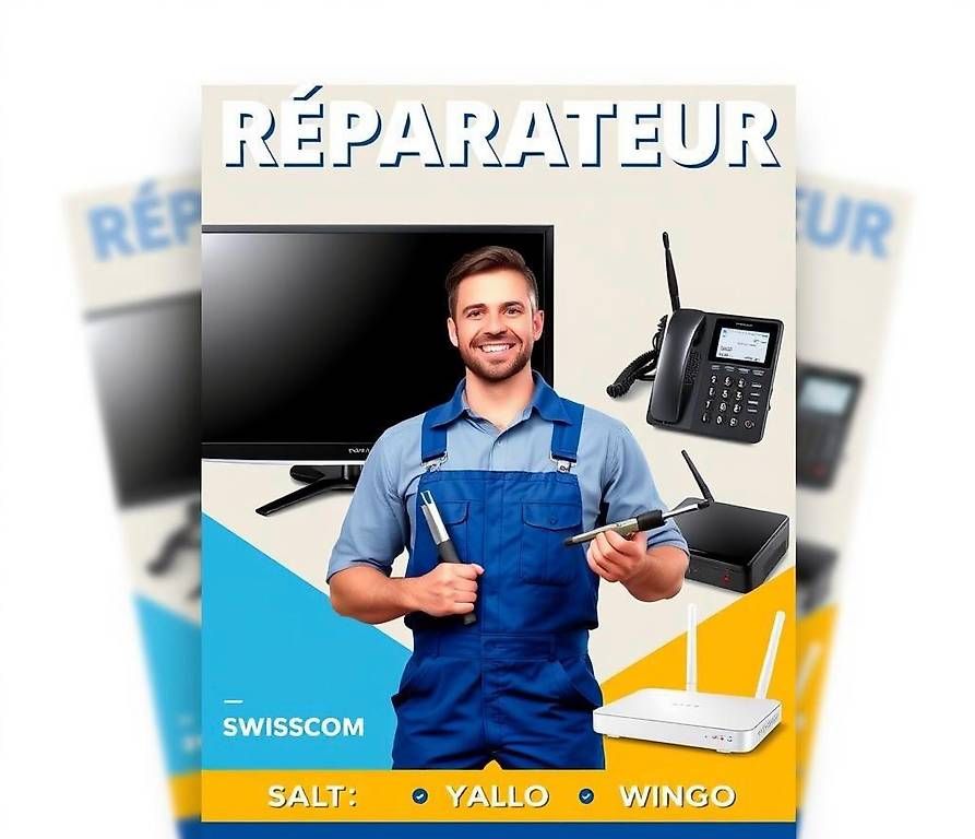Alle Werkzeuge: RÉPARATEUR TV+INTERNET+FIXE+ORDI – Gebraucht aus Pieterlen von jea_n62h