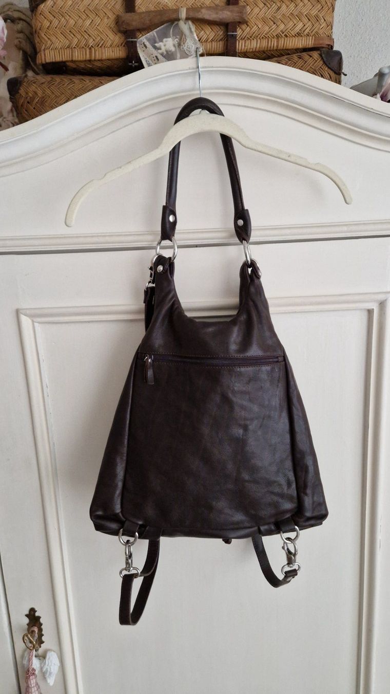 Rucksäcke: Braune Ledertasche / Rucksack Made in Italy – Gebraucht aus Rütihof von Teddy1985 1
