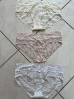 Damen Slips 3er Set Spitze Gr 40 beige weiss NEU!