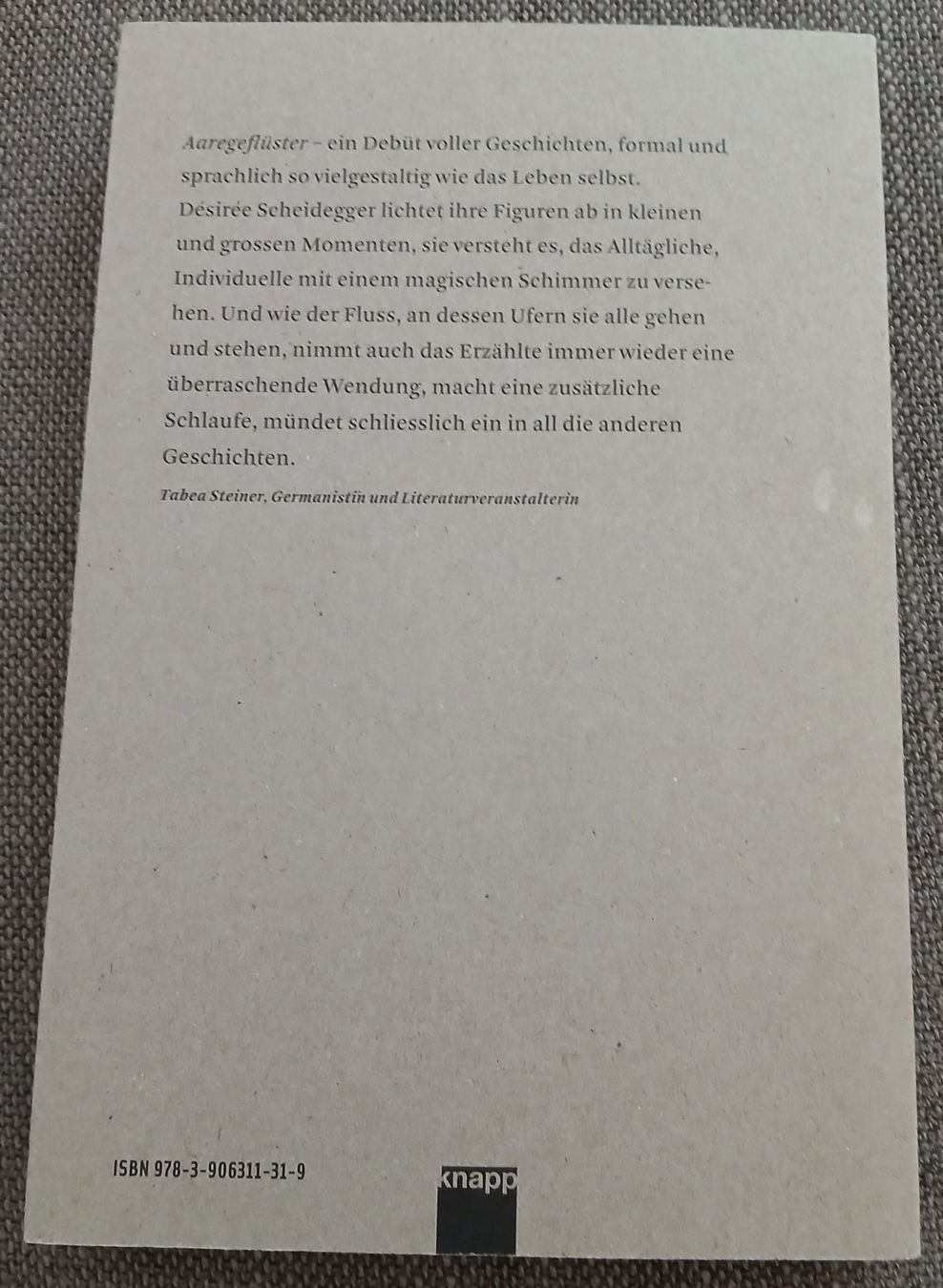 Libri: Buch "Aaregeflüster - fliessende Geschichten" – Usato da Luzern venduto da baku1961 1