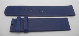 21 mm Leder Uhrenarmband blau, Nr. 68a