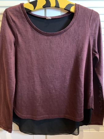 Eleganter Damen-Langarmpullover Gr. S bis M, Herbstfarbe