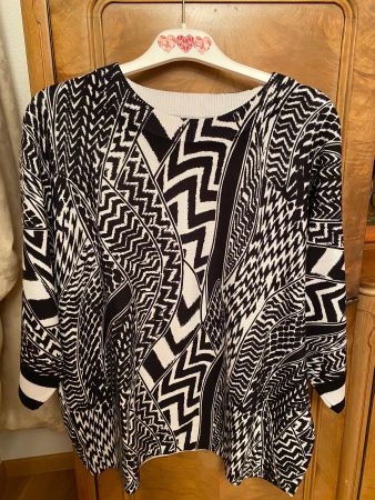 MARC AUREL Pullover  Gr.38 Schwarz/Weiss