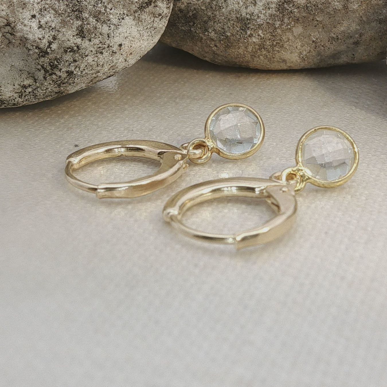 Olga Ribler Ohrringe & -stecker: Sterling Silber 925 Halbcreolen mit Topas – Neu (gemäss Beschreibung) aus Luzern von Schmuckoutlet 1