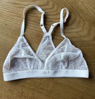 Bralette DIM weiss mit Muster Grösse S