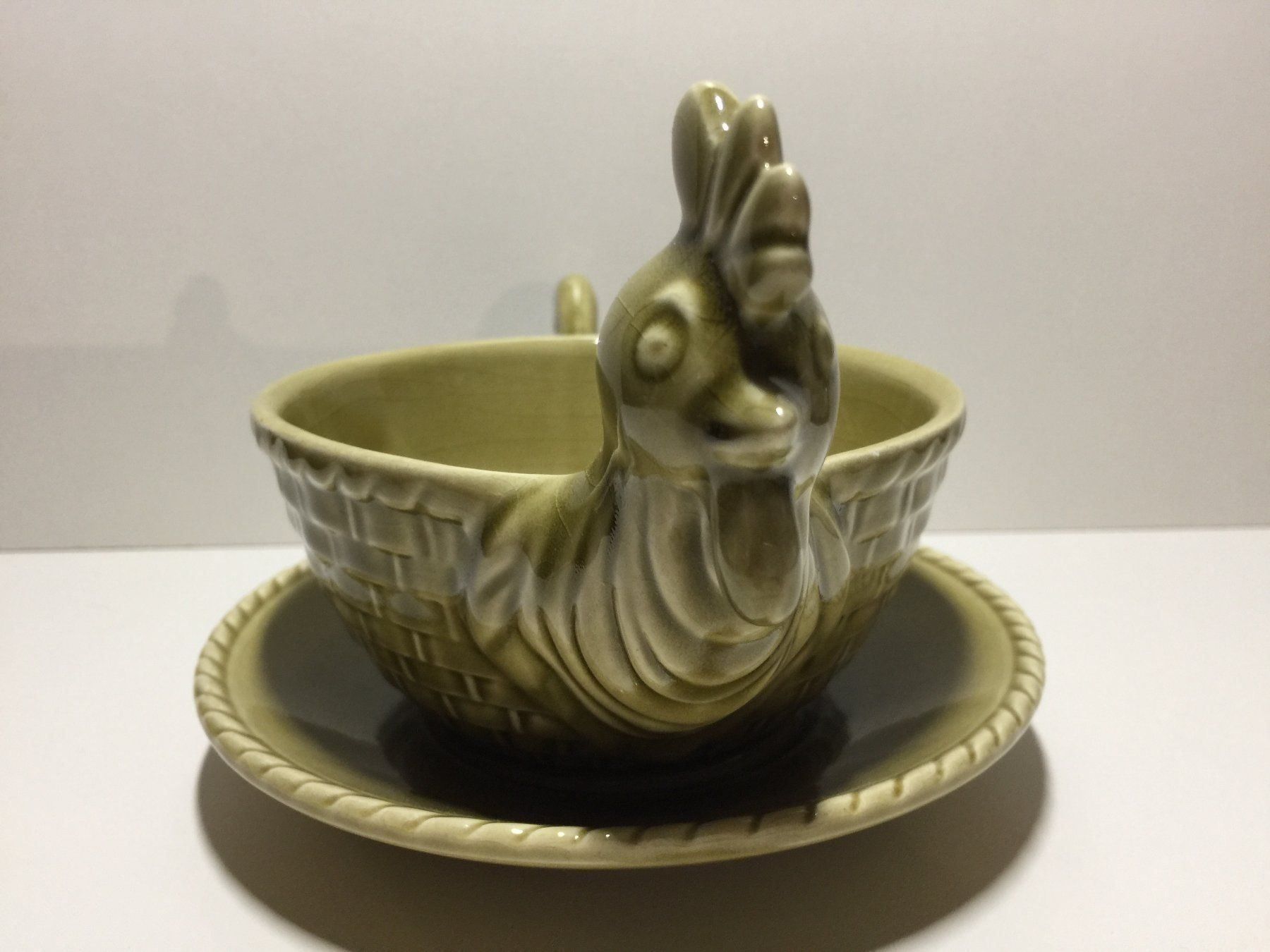 Schalen: WESTERN GERMANY Saucière + assiette coq – Gebraucht aus Cossonay-Ville von Les_1001_perles 1