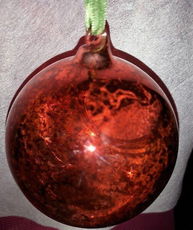 Alle Dekorationen: Weihnachtskugel rot Mundgeblasen – Neu (gemäss Beschreibung) aus Lutzenberg von Pinschi01 1