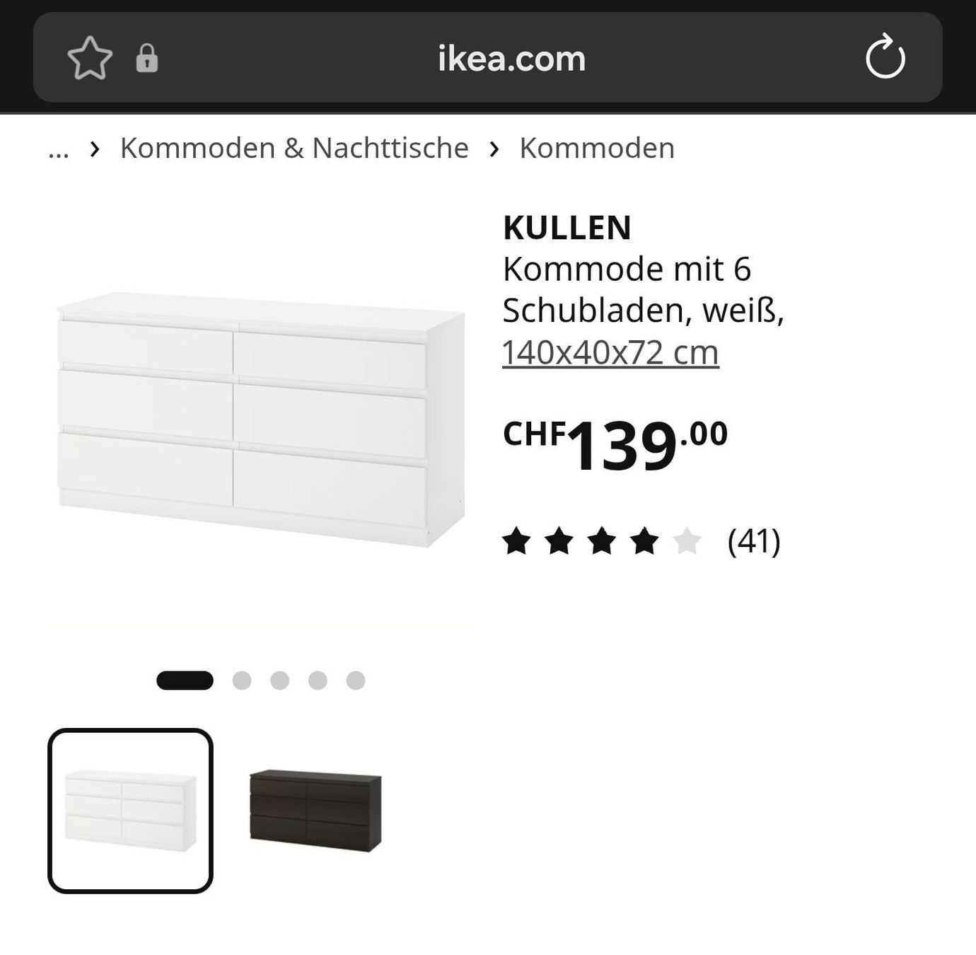 Ikea Commodes: IKEA KULLEN – D'occasion à Baden par zi_ai