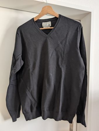 Herren Pullover V-Neck Jack & Jones schwarz Grösse M