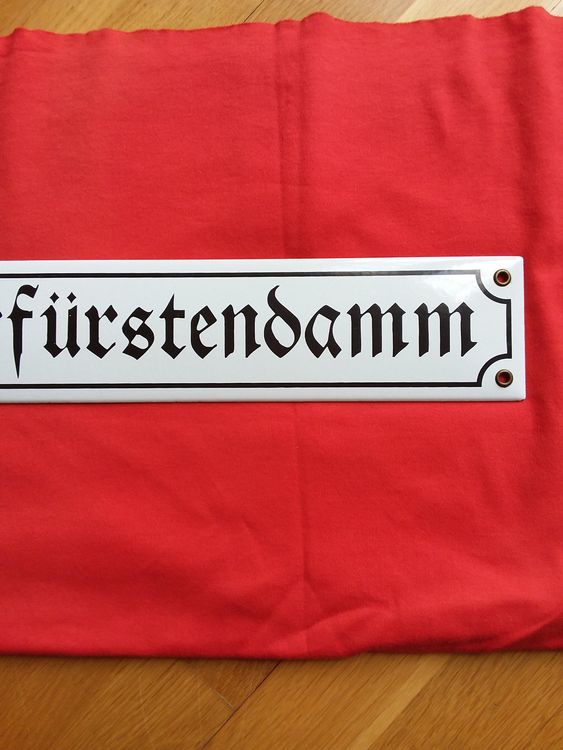 Ecriteaux: Emailschild Kurfürstendamm in alter Schrift – D'occasion à Zürich par sanwit 3