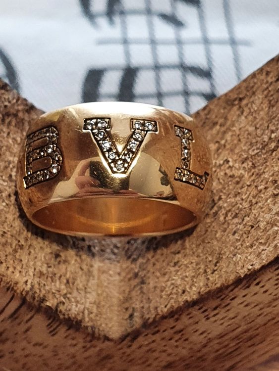 Bvlgari discount monologo ring