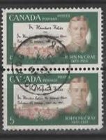CANADA: 2er Streifen : John McCrae 1872 - 1918  (9
