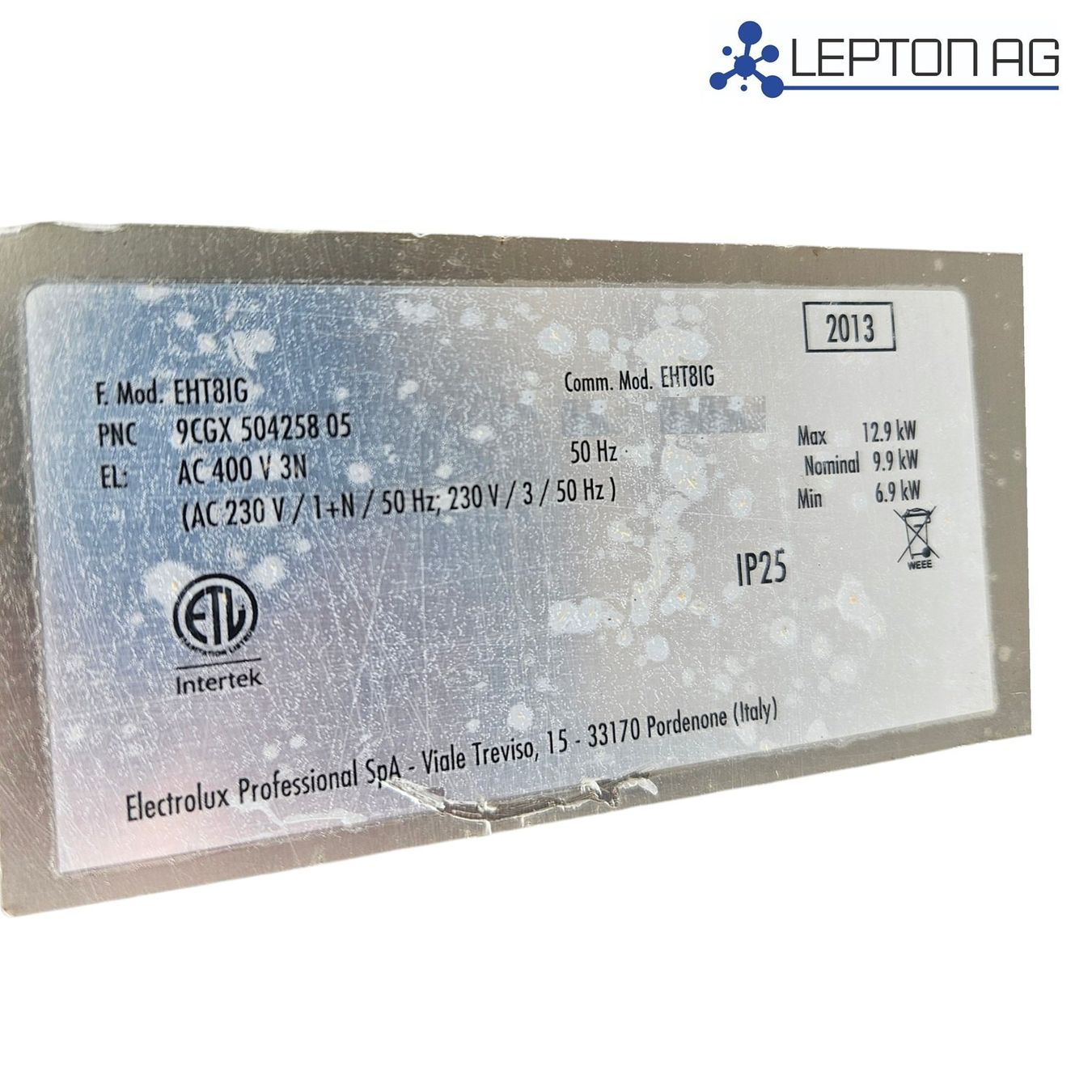 Electrolux Geschirrspüler: Electrolux EHT8IG Gastro-Geschirrspühler 9CX 504258 05 – Gebraucht aus Niederdorf von LeptonAG 8