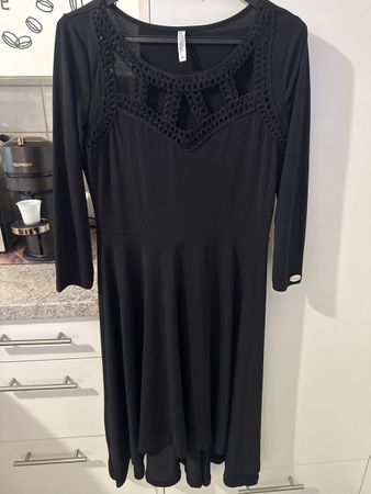 Elegantes, schwarzes Kleid von Chiara Forthi, Grösse M