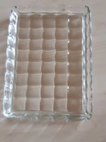Glasteller, Cakeplatte, rechteckig  Vintage