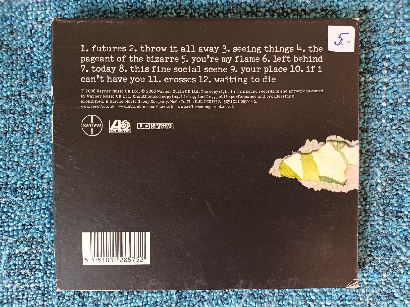 CD: Zero 7 "The garden" CD – Usato da Begnins venduto da Drastic-Sound 1