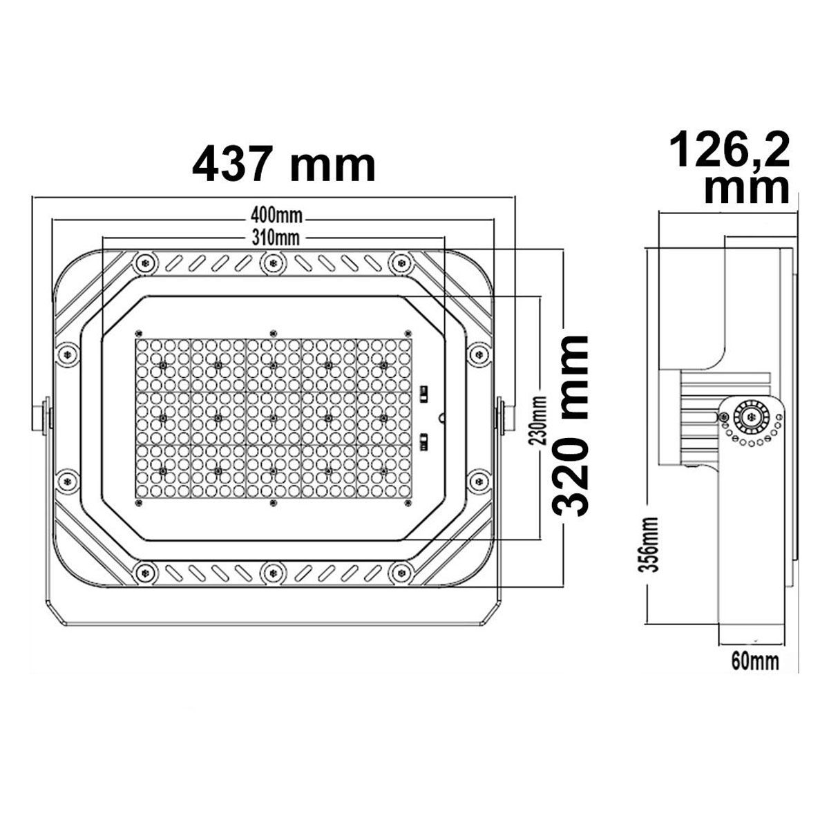 Lampen: LED Aussen Fluter, IP66, 44 cm x 32 cm – Neu (gemäss Beschreibung) aus Kreuzlingen von Smart-Light 1