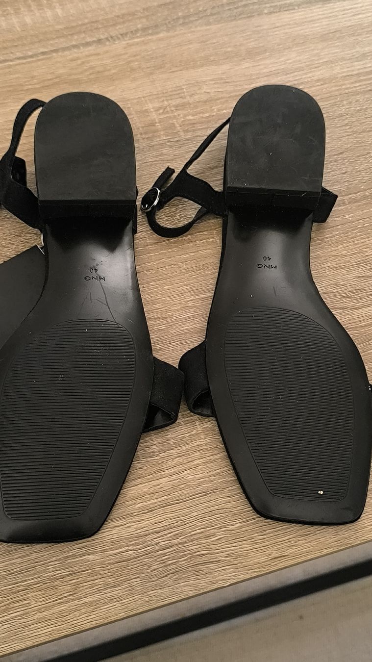 Mango Scarpe da donna: Mango Black Heeled Sandals - Size 40 - Never Worn! – Nuovo (secondo la descrizione) da Winkel venduto da dan_r55h 1