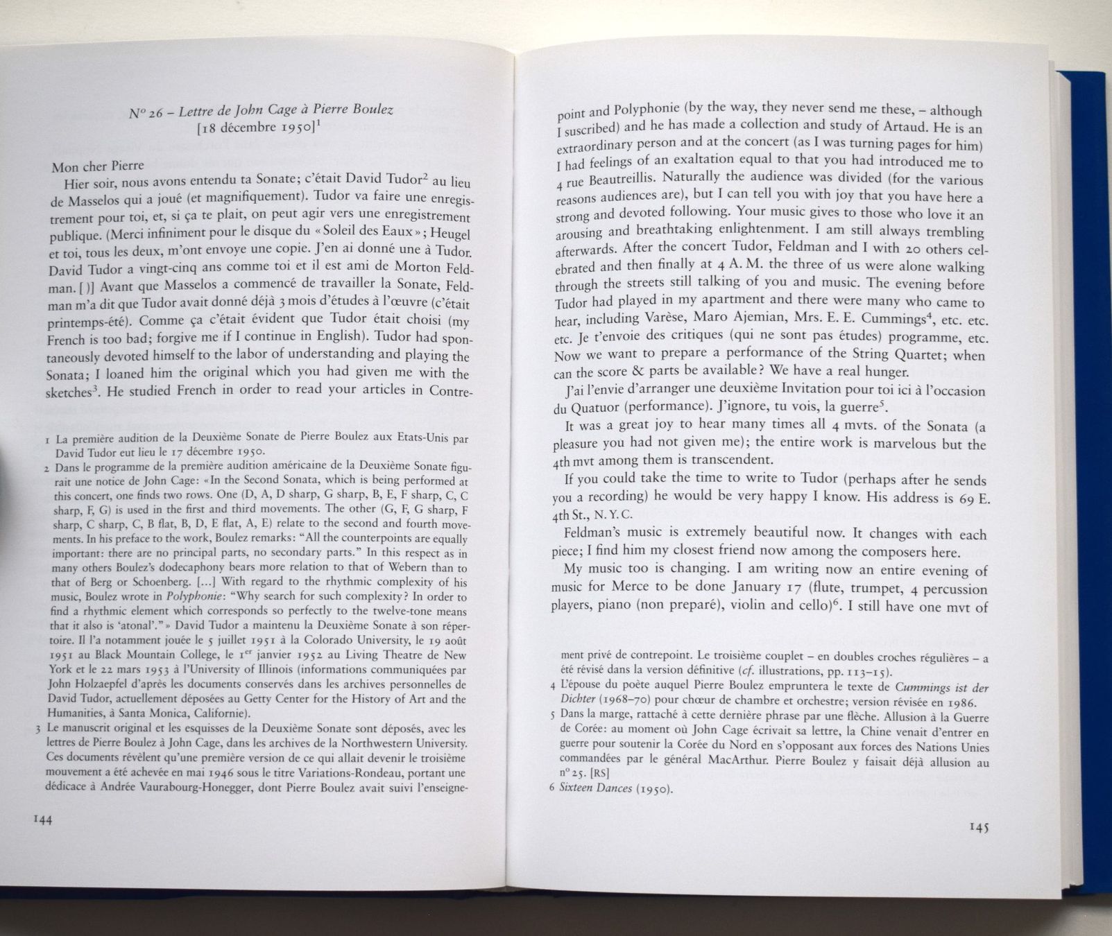 Bücher: John Cage Boulez Pierre Correspondance Documents – Neu (gemäss Beschreibung) aus Dulliken von ichwettichhett 7