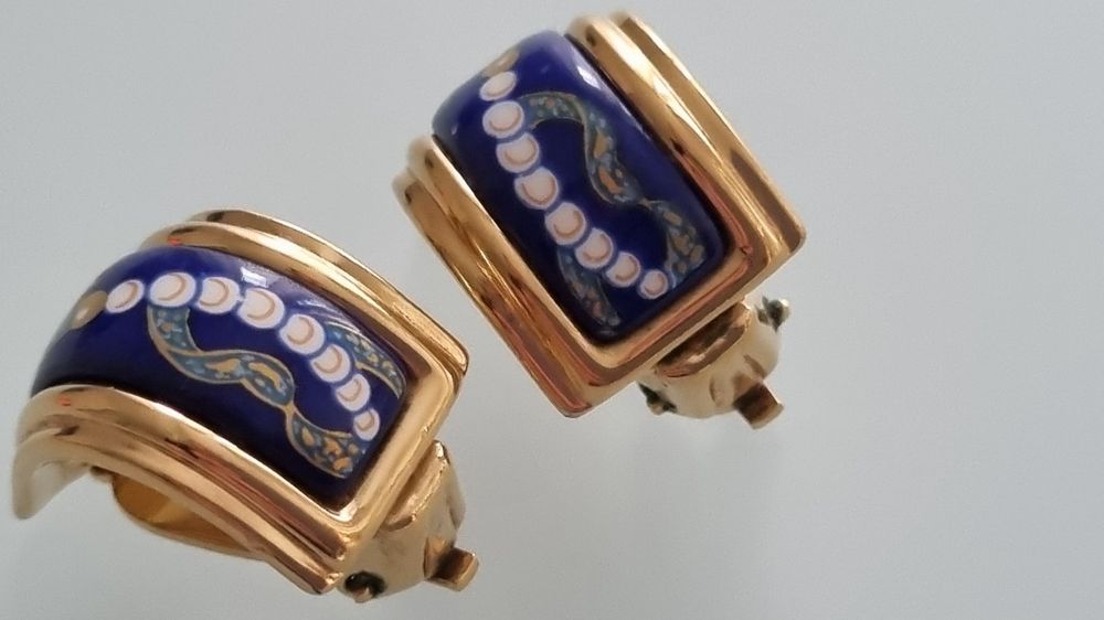 Hermès Orecchini pendenti & Orecchini a lobo: Boucles d'oreille clips Hermès vintage – Usato da Genève venduto da pao_8srw 2