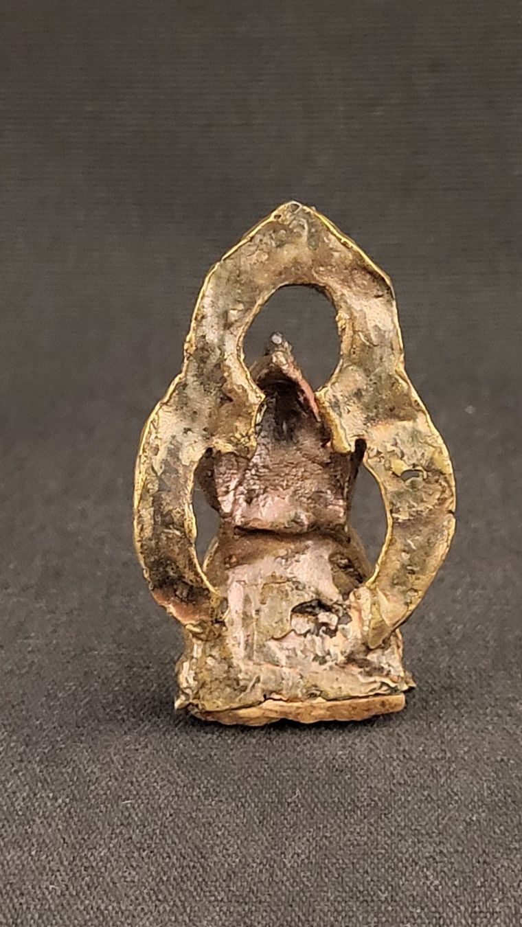Statuette: Kleine Bronze-Figur Gottheit asiatisch – Usato da Basel venduto da spinne02 2