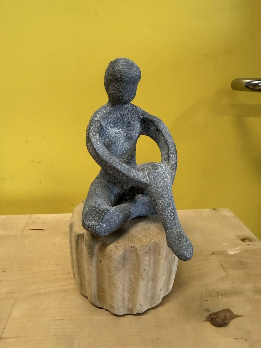 Statuette: Dekorative Steinfigur, Handarbeit – Usato da Strengelbach venduto da RaenAntikDesign
