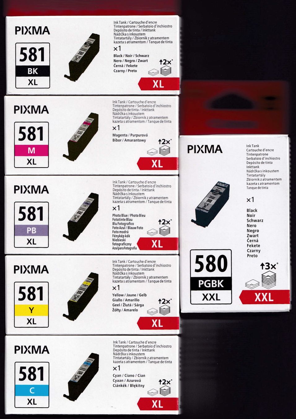 Canon Cartouches & Toner: Canon Druckerpatronen  580/581 – Neuf avec emballage d'origine à Wald ZH par hrw_rs7b