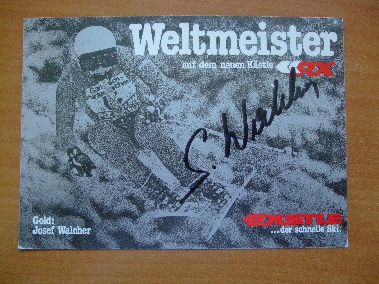 Autografi: JOSEF WALCHER (AUT) AUTOGRAMMKARTE TOP – Usato da Schachen b. Reute venduto da Dzestar