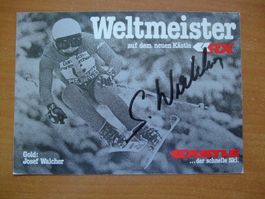 JOSEF WALCHER (AUT) AUTOGRAMMKARTE TOP