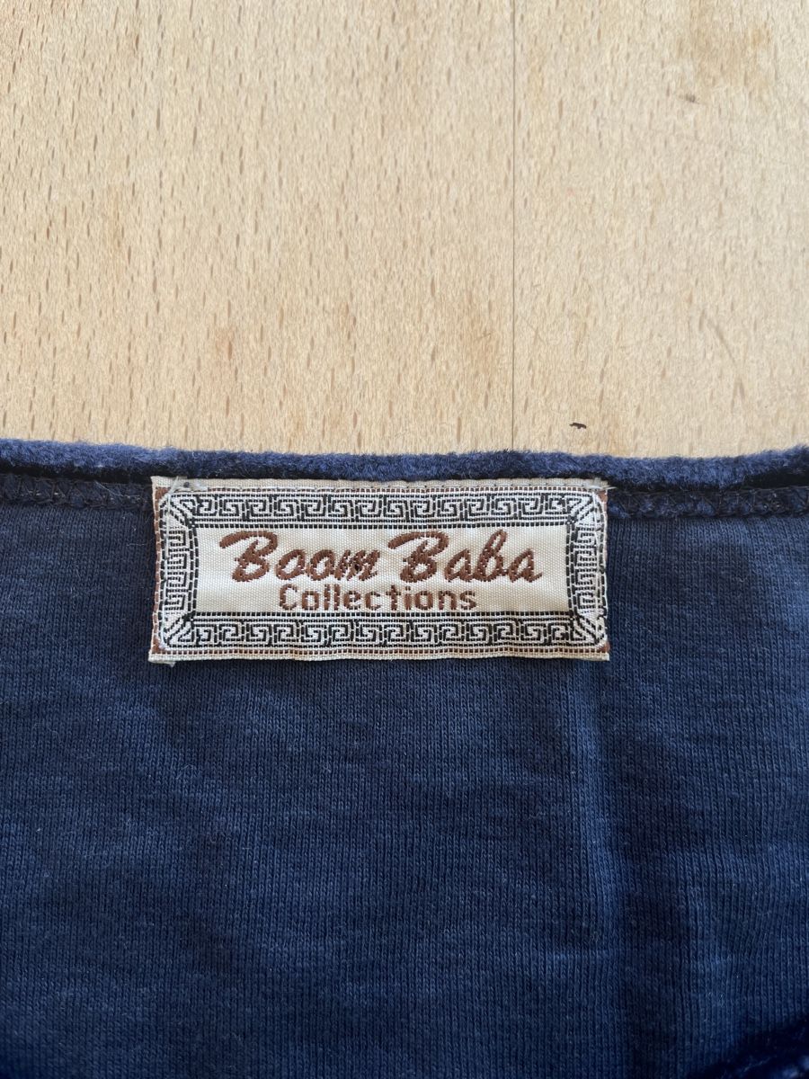 Pullover & Sweatshirts: Shirt dunkelblau mit Samt 100% Baumwolle – Gebraucht aus Bern von sosophie 4