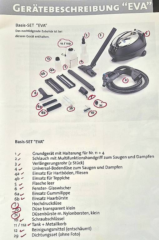 Dampfreiniger: Dampfsauger EVA (Singer) – Gebraucht aus Ebikon von wic_q56r