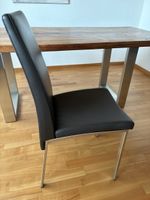 Echtleder Essstuhl braun 6 Stück