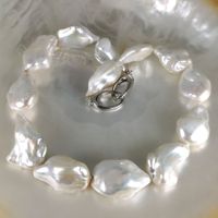 Collier perles de culture baroques 14-20mm Ag925