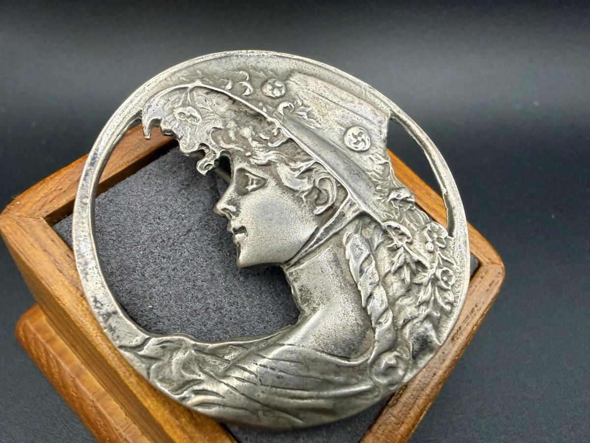 Spille & Fermagli: Antike Jugendstil-Brosche aus 925er Silber – Usato da Lamone venduto da LaCantinaMagica 2